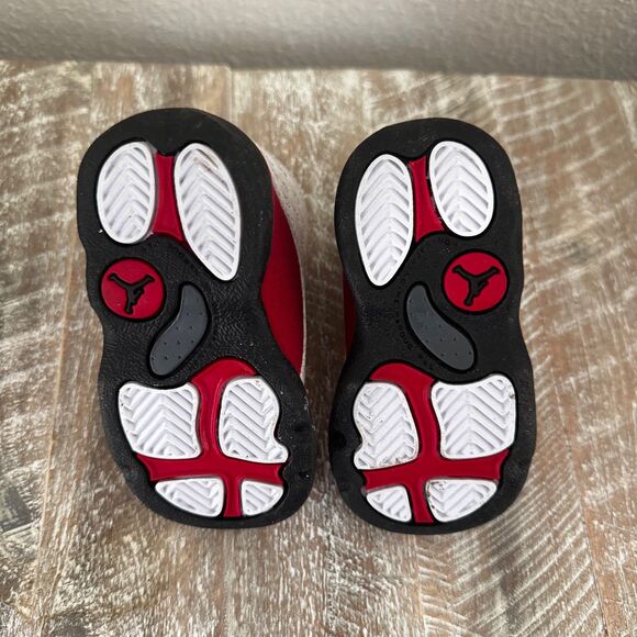 Nike Air Jordan 13 Retro BT Toddler Size 4c Sneakers White Black Red 414581-122 - Picture 7 of 11